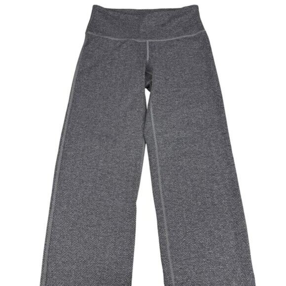 LULULEMON Women's City Kick It Pant Sz 4 Gray Giant Herringbone Made in USA - Picture 4 of 8